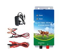 Iuhtrb Energizers de clôture électrique 230 V pour une gestion efficace du bétail avec sortie 2J et boîte de clôture électrique ABS réglable