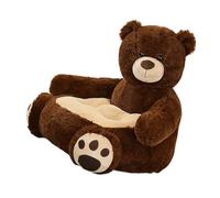 Iuhtrb Fauteuil pour bébé avec tissu en peluche pour le salon, coussin ours de dessin animé, meubles confortables pour bébé