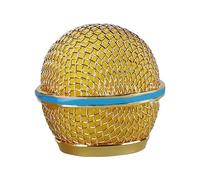 Iuhtrb Grille métallique haute résistance pour microphones offrant une protection auditive pour studio et scène Tête de microphone en maille d'acier