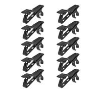 Iuhtrb Kit de 3/5/10 clips de rechange pour micro cravate en métal remplaçable pour microphone cravate voix Lavalier