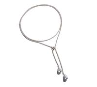 Iuhtrb Long collier superposé en strass pour femme - Chaîne empilable élégante avec accessoire en cristal pour un usage quotidien - Collier superposé élégant