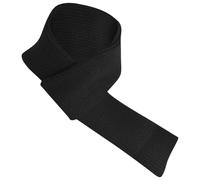 Iuhtrb Longue écharpe tricotée unisexe simple unie de couleur unie en acrylique pour les trajets et les aventures en plein air Écharpe en tricot acrylique doux, Noir , taille unique