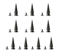 Iuhtrb Lot de 10 cônes de décoration pour collier de chien pour maroquinerie et couture, 21 Twin Towers 10x29, Comme décrit, Comme décrit.