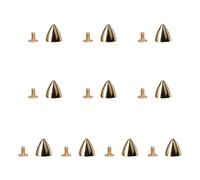 Iuhtrb Lot de 10 cônes de décoration pour collier de chien pour maroquinerie et couture, 9 buckets 11x8, Comme décrit, Comme décrit.