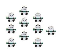 Iuhtrb Lot de 10 pendentifs assortis en forme de panda pour bracelets et boucles d'oreilles pour loisirs créatifs, taille unique, Comme décrit, Comme décrit.