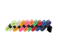 Iuhtrb Lot de 10 poignées perforées pour raquette de tennis, badminton, squash, entraînement, antidérapantes, super absorbantes, design perforé