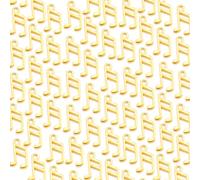 Iuhtrb Lot de 100 breloques colorées en forme de note de musique pour colliers et bijoux en alliage résistant à la rouille