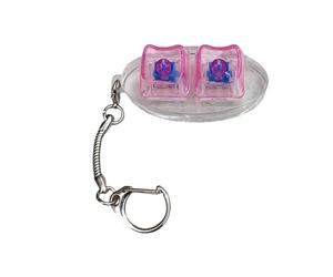 Iuhtrb Lot de 2 boutons de contrôle de jouets - Porte-clés - Avis tactiles - Pour soulager l'anxiété, le bureau et les voyages