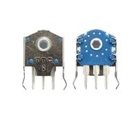 Iuhtrb Lot de 2 encodeurs de roue argentés anti-poussière 8 mm, 9 mm, 10 mm, 11 mm pour encodeurs à défilement fluide