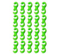 Iuhtrb Lot de 20 fermoirs de câble de vélo - Clips de frein en S - Clips croisés - Accessoires de cyclisme - Supports rotatifs en S