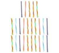 Iuhtrb Lot de 25 jouets à mâcher pour chats en forme de tube coloré - Jouet interactif pour améliorer l'humeur - Cadeau interactif pour chaton et chat