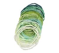 Iuhtrb Lot de 30 bracelets de cheville en perles de verre colorées pour compléter vos bracelets de perles colorées pour toutes les occasions, taille unique, Comme décrit