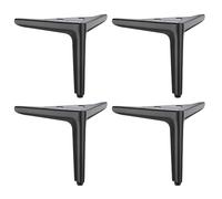 Iuhtrb Lot de 4 pieds de meubles modernes en métal haute résistance avec résistance à la corrosion pour armoires et canapés Base antidérapante