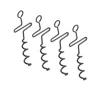 Iuhtrb Lot de 4 piquets de tente portables résistants au vent - Multifonctionnels - Pour les amateurs de camping - En acier