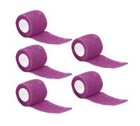 Iuhtrb Lot de 5 bandages adhésifs cohésifs pour chien, bandes élastiques auto-adhérentes pour poignet de sport athlétique extensible