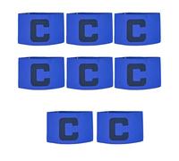 Iuhtrb Lot de 8 brassards de capitaine élastiques réglables pour joueur de basket-ball, brassards de capitaine pour adultes et jeunes