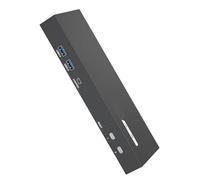 Iuhtrb Metal Deux moniteurs Kvm Switcher 2 Ordinateur 4K 60Hz HDCP2.2 Support USB3.0 Hotkeys Sound Remote Controls KVM Switcher Hotkeys Deux écrans