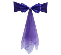 Iuhtrb Nœuds de chaise en satin pour les mariages et événements pour améliorer l'élégance des lieux