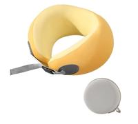 Iuhtrb Oreiller de voyage en mousse à mémoire de forme pour la tête et le cou, coussins doux en forme de U pour avions, voiture, maison, bureau, coussins de voyage portables