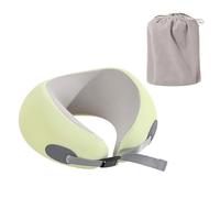 Iuhtrb Oreiller de voyage en mousse à mémoire de forme pour la tête et le cou, coussins doux en forme de U pour avions, voiture, maison, bureau, coussins de voyage portables