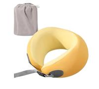 Iuhtrb Oreiller de voyage en mousse à mémoire de forme pour la tête et le cou, coussins doux en forme de U pour avions, voiture, maison, bureau, coussins de voyage portables