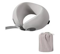 Iuhtrb Oreiller de voyage en mousse à mémoire de forme pour la tête et le cou, coussins doux en forme de U pour avions, voiture, maison, bureau, coussins de voyage portables
