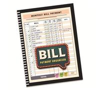 Iuhtrb Planificateur de budget et liste de contrôle des factures pour la gestion des finances familiales avec organiseur de dépenses facile à utiliser et à transporter