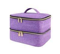 Iuhtrb Pochettes multifonctions pour accessoires de couture - Sac essentiel de classe de couture - Sac de rangement double couche pour outils et matériaux, violet, Taille unique, Beauté de masse
