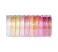 Iuhtrb Polyester À Paillettes Polyester Polyester Polyvalent Parcours Tissage Portables pour Les Bracelets Colliers Faits À Main Colliers