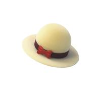 Iuhtrb Porte-bijoux portable doublé en flanelle miniature en forme de chapeau pour garder bagues boucles d'oreilles en sécurité compact prêt à offrir - Boîte à bijoux compacte pour les voyages