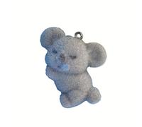 Iuhtrb Porte-clés koala en résine floqué avec adorable tête inclinée pour les amoureux des animaux, usage quotidien, porte-clés de collection pour étudiant, a, taille unique