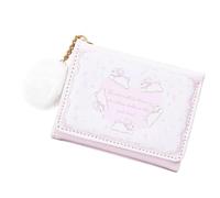 Iuhtrb Portefeuille style coréen de style coréen avec porte-monnaie en cuir synthétique avec porte-cartes, portefeuille à trois volets avec porte-cartes Motif lapins de dessin animé, D, Beauté de