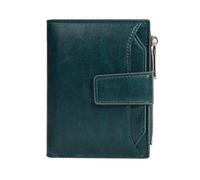 Iuhtrb Portefeuille tendance style coréen court porte-monnaie en cuir PU Portefeuille à deux volets avec porte-cartes pour femme quotidienne Sac à monnaie élégant en cuir PU avec porte-cartes, Vert