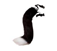 Iuhtrb Queue de renard réaliste pour les amateurs de mode - Accessoire sur le thème des animaux - Queue de renard élégante pour une tenue élégante - Accessoire de mode pour les jeunes