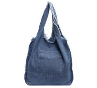 Iuhtrb Sac à bandoulière en jean pour femme - Grande capacité - Sac à main décontracté - Pour le shopping, les rendez-vous galants - Grande capacité - Sac à main décontracté - Aisselles assorties