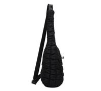 Iuhtrb Sac à bandoulière unisexe décontracté en nylon avec grandes poches Sac à bandoulière pour activités de plein air et shopping Sangle réglable, Noir , One Size