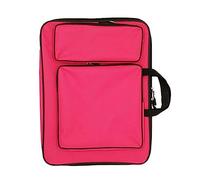 Iuhtrb Sac de transport artistique pour planche à tiroir Sac de rangement portable léger pour carnet de croquis 8 K, rose rouge