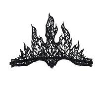 Iuhtrb Serre-tête en dentelle en forme de flamme pour carnaval, Halloween, festival, cosplay, fête, bandeau unisexe pour femme