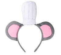 Iuhtrb Serre-tête en forme de chapeau de chef avec oreilles - Joli bandeau de cosplay pour les amateurs de cuisine - Unisexe