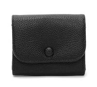 Iuhtrb Style coréen Portefeuille élégant court porte-monnaie en cuir PU avec support pour tous les jours Petit étui élégant en cuir PU Changement de styles coréens, Noir , Beauté de masse