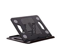 Iuhtrb Support ergonomique pliable pour ordinateur portable - Réglable pour le travail collaboratif - Rangement facile - Portable et pliable