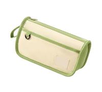 Iuhtrb Trousse à crayons en toile de style coréen - Grande capacité - Trousse à crayons esthétique - Fournitures scolaires et de bureau - Style coréen - Grande capacité, Vert