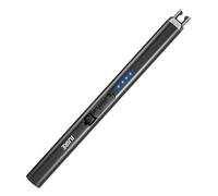 IUIRE Lot de 1 briquet électronique à arc électrique sans flamme rechargeable par USB Noir