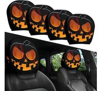 IUIUI 2PCS Funny Cartoon Car Headrest Covers, Cute Funny Cartoon Eyes Car Headrest Covers Car Seat Head Rest Protector for Auto Front Seat Rest Decoration(C-2 Pair)