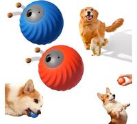 IUIUI Zoomie Buddy 2.0 - Smart Touch Interactive Dog Toy | Automatic Rolling + Feeding | 2.83" Diameter | USB-C Rechargeable | Suitable for Small/Medium Dogs | Safe and Durable(2*Mix,Pineapple)