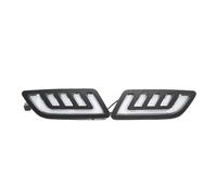 IUKMR Feux De Circulation Diurne Pour Nissan Pour NAVARA NP300 D23 2015-2019 Antibrouillard LED Feux Diurnes DRL Masque Grille Avec Clignotant(Blanc)