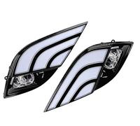 IUKMR Feux De Circulation Diurne Pour Toyota Pour Camry SE Pour XSE 2018-2020 Feux Diurnes Antibrouillard Ensemble Clignotant Dynamique LED DRL(Style A DRL)