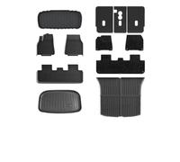 IUKMRT Coffre Voiture Tapis pour Tesla pour Modèle Y Standard 2025 2026 Tapis Sol TPE Et Tapis Coffre Doublure Chargement Tapis Dossier Siège Doublure Sol(12Pcs LHD)