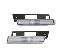 IUKMRT Feux Avants Auto pour VW pour Golf pour GTI pour Jetta Mk2 A2 1984-1992 Pare-Chocs Avant Côté Marqueur Clignotant Couvre Pas D'ampoule/Prise Phare Principal(Clear Lens)