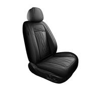 IUKMRT Housse Siege Voiture pour Chevrolet pour Cruze pour Blazer pour Captiva pour Camaro pour Aveo pour Malibu pour Equinox Siège Cuir PU avec Soutien Lombaire 3D(A Black 1 Seat)